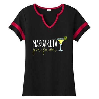 Margarita Por Favor Margarita Lover Margarita Drinker Cinco De Mayo Fiesta Ladies Halftime Notch Neck Tee