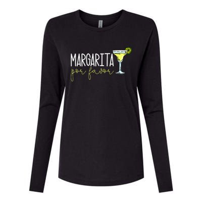 Margarita Por Favor Margarita Lover Margarita Drinker Cinco De Mayo Fiesta Womens Cotton Relaxed Long Sleeve T-Shirt