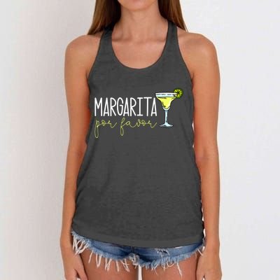 Margarita Por Favor Margarita Lover Margarita Drinker Cinco De Mayo Fiesta Women's Knotted Racerback Tank