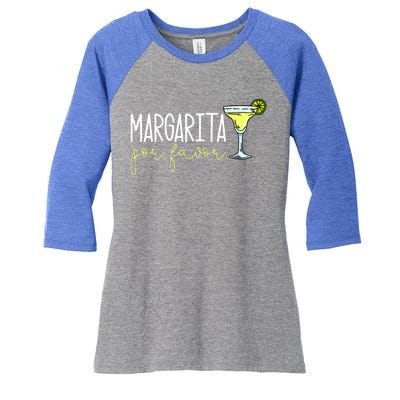 Margarita Por Favor Margarita Lover Margarita Drinker Cinco De Mayo Fiesta Women's Tri-Blend 3/4-Sleeve Raglan Shirt