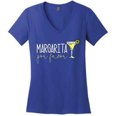 Margarita Por Favor Margarita Lover Margarita Drinker Cinco De Mayo Fiesta Women's V-Neck T-Shirt