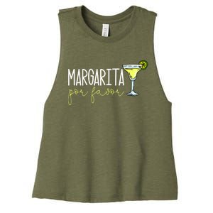 Margarita Por Favor Margarita Lover Margarita Drinker Cinco De Mayo Fiesta Women's Racerback Cropped Tank