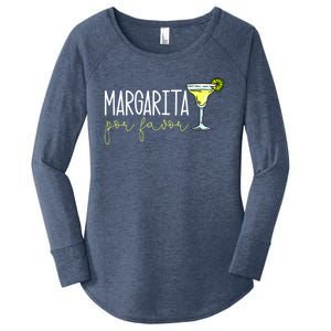 Margarita Por Favor Margarita Lover Margarita Drinker Cinco De Mayo Fiesta Women's Perfect Tri Tunic Long Sleeve Shirt