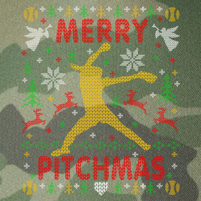 Merry Pitchmas Fastpitch Softball Pitcher Ugly Christmas Legacy Tie Dye Trucker Hat