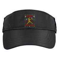Merry Pitchmas Fastpitch Softball Pitcher Ugly Christmas Adult Drive Performance Visor