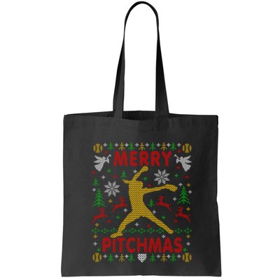 Merry Pitchmas Fastpitch Softball Pitcher Ugly Christmas Bag