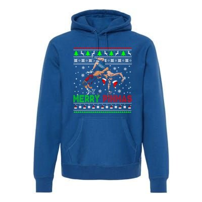 Merry Pinmas Funny Christmas Santa Wrestling Group Gift Premium Hoodie