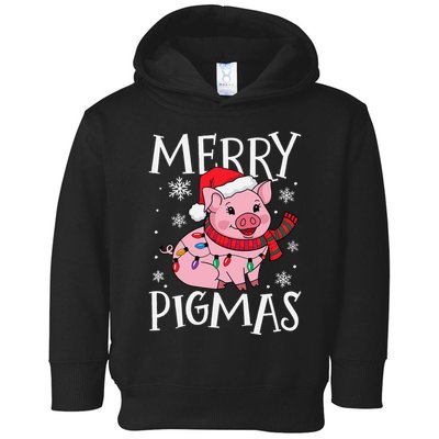 Merry Pigmas Funny Pig Christmas Santa Pig Xmas Farmer Toddler Hoodie