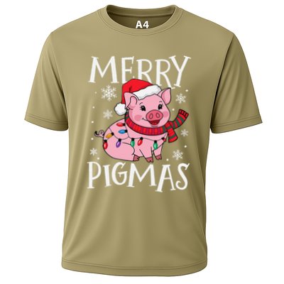 Merry Pigmas Funny Pig Christmas Santa Pig Xmas Farmer Performance Shirt