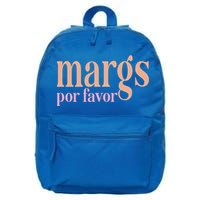 Margs Por Favor Funny Vacation Travel Honeymoon Party Fiesta Gift 16 in Basic Backpack