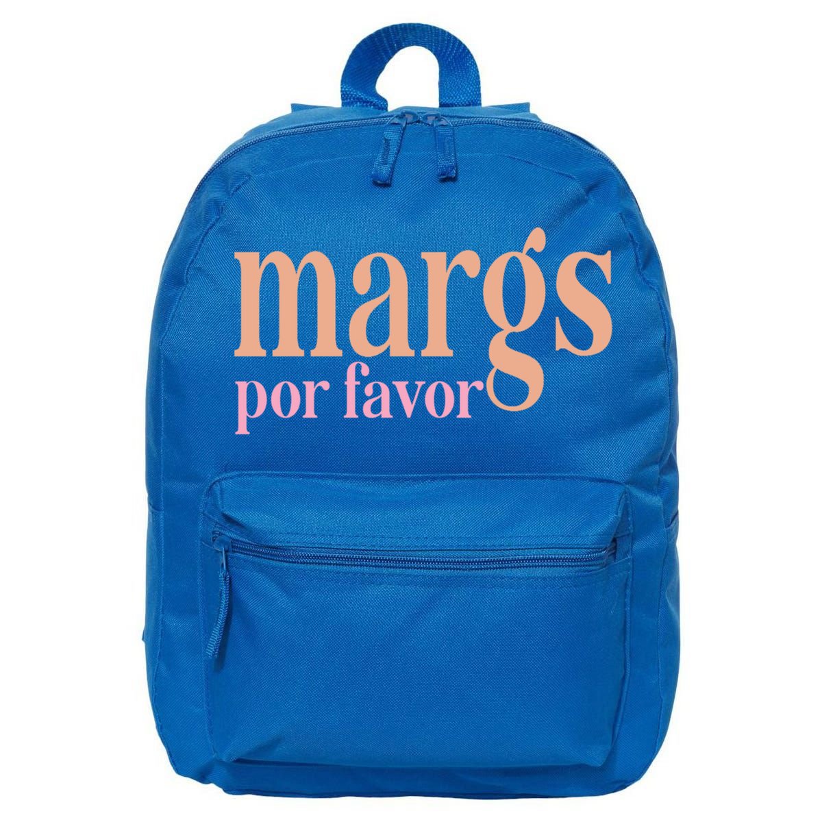 Margs Por Favor Funny Vacation Travel Honeymoon Party Fiesta Gift 16 in Basic Backpack