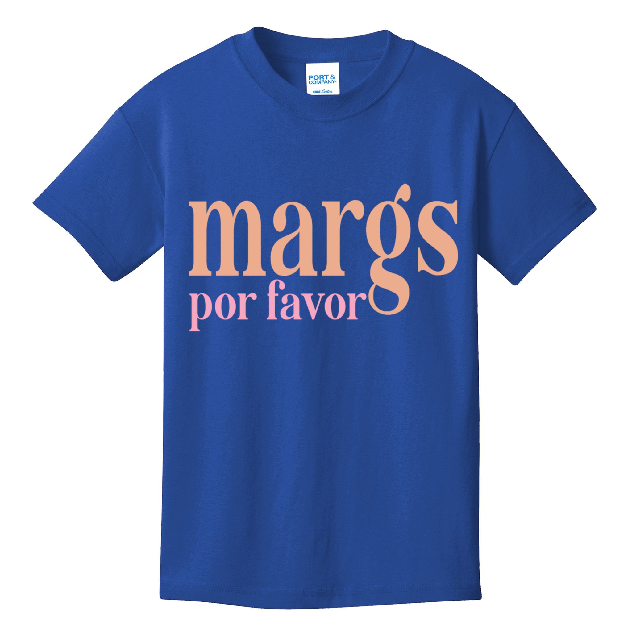 Margs Por Favor Funny Vacation Travel Honeymoon Party Fiesta Gift Kids T-Shirt