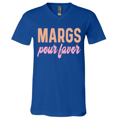 Margs Pour Favor Funny Vacation Travel Honeymoon Party Meaningful Gift V-Neck T-Shirt