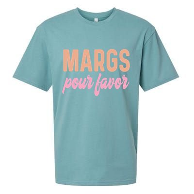 Margs Pour Favor Funny Vacation Travel Honeymoon Party Meaningful Gift Sueded Cloud Jersey T-Shirt