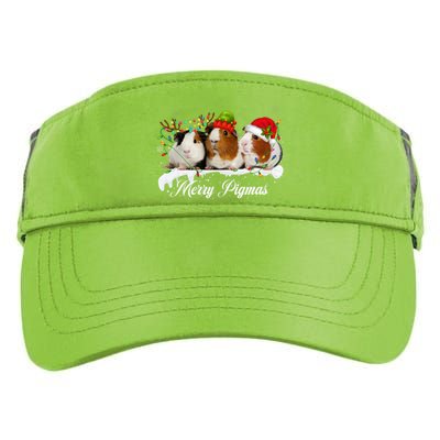 Merry Pigmas Funny Christmas Tree Xmas Light Guinea Pig Gift Adult Drive Performance Visor