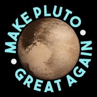 Make Pluto Great Again Funny Science Geek Space Button