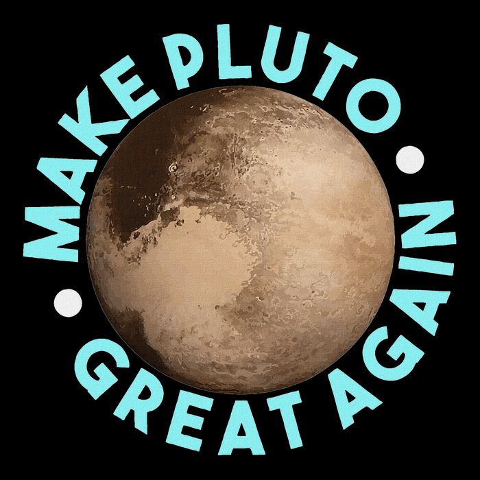 Make Pluto Great Again Funny Science Geek Space 7-Panel Snapback Hat