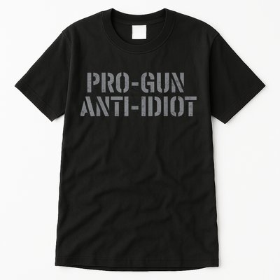 Mens Pro Gun Anti Idiot Tall T-Shirt