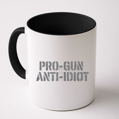 Mens Pro Gun Anti Idiot Mug