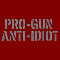 Mens Pro Gun Anti Idiot T-Shirt
