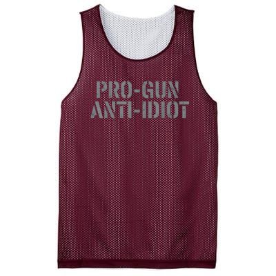 Mens Pro Gun Anti Idiot Mesh Reversible Basketball Jersey Tank