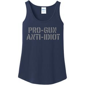 Mens Pro Gun Anti Idiot Ladies Essential Tank