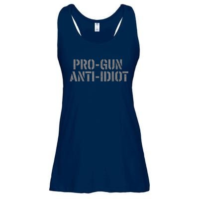 Mens Pro Gun Anti Idiot Ladies Essential Flowy Tank