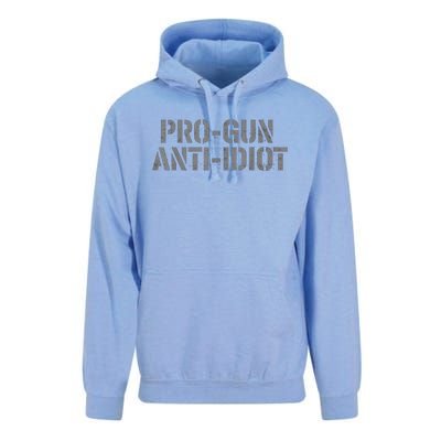 Mens Pro Gun Anti Idiot Unisex Surf Hoodie