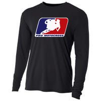 Motocross Pro Gift For Wo Blue & Red Dirt Bike Cooling Performance Long Sleeve Crew