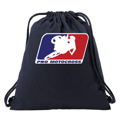 Motocross Pro Gift For Men Women Blue Red Dirt Bike Drawstring Bag