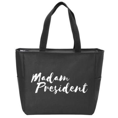 Madam President Go Vote! Zip Tote Bag