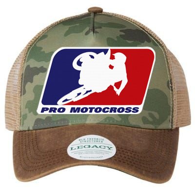 Motocross Pro Gift For Women Blue & Red Dirt Bike Legacy Tie Dye Trucker Hat