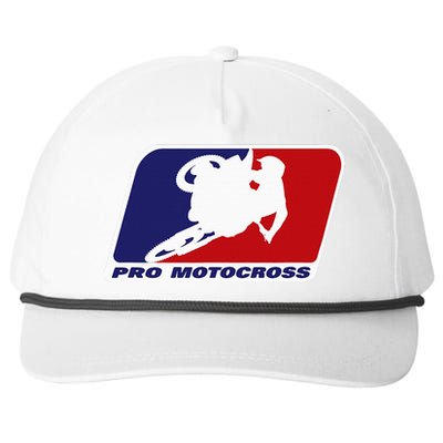 Motocross Pro Gift For Women Blue & Red Dirt Bike Snapback Five-Panel Rope Hat