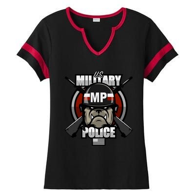 Military Police Gift Ladies Halftime Notch Neck Tee