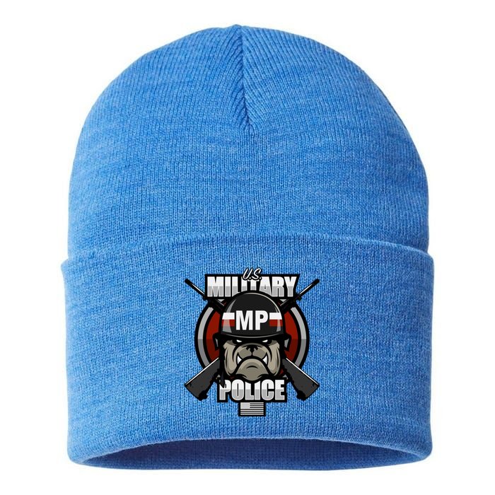 Military Police Gift Sustainable Knit Beanie