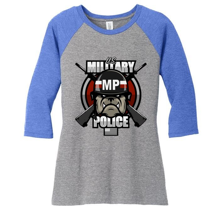 Military Police Gift Women's Tri-Blend 3/4-Sleeve Raglan Shirt