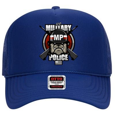 Military Police Gift High Crown Mesh Back Trucker Hat