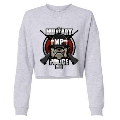 Military Police Gift Cropped Pullover Crew