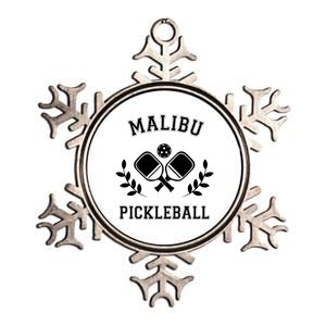 Malibu Pickleball Gift Metallic Star Ornament