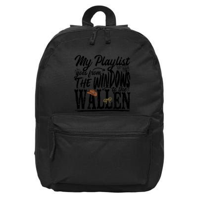 My Playlist Goes From The Windows To The 16 in Basic Backpack