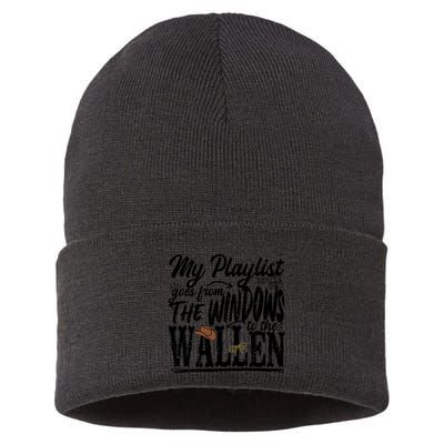 My Playlist Goes From The Windows To The Sustainable Knit Beanie