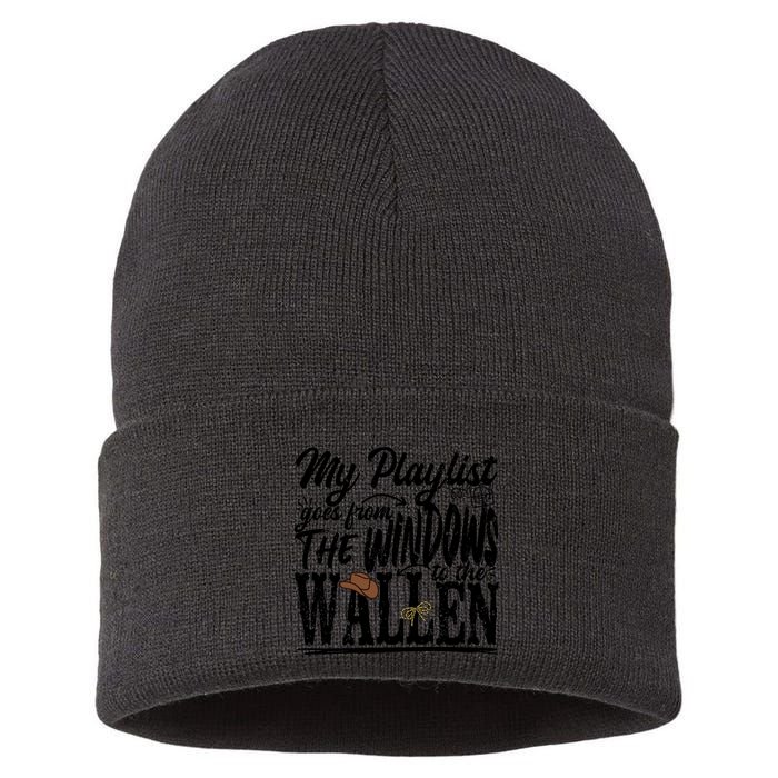 My Playlist Goes From The Windows To The Sustainable Knit Beanie
