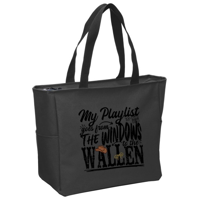 My Playlist Goes From The Windows To The Zip Tote Bag