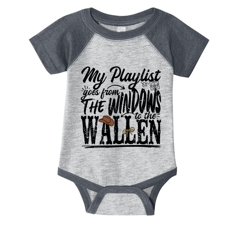 My Playlist Goes From The Windows To The Infant Baby Jersey Bodysuit