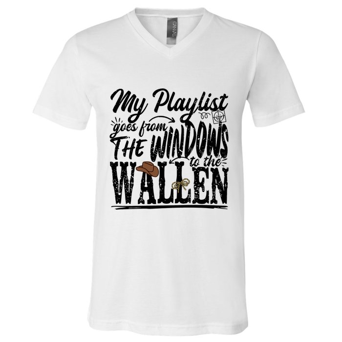 My Playlist Goes From The Windows To The V-Neck T-Shirt