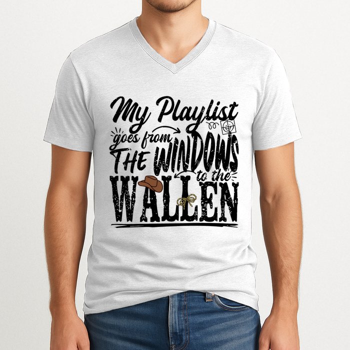 My Playlist Goes From The Windows To The V-Neck T-Shirt