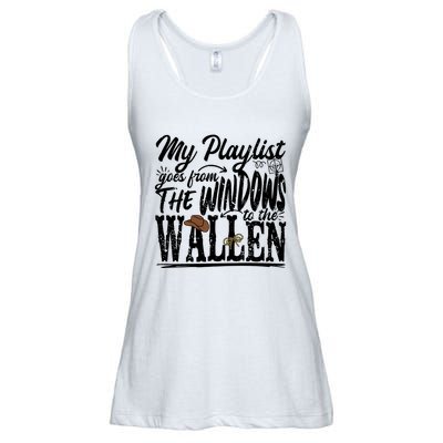 My Playlist Goes From The Windows To The Ladies Essential Flowy Tank