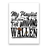 My Playlist Goes From The Windows To The Poster
