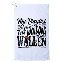 My Playlist Goes From The Windows To The Golf Towel