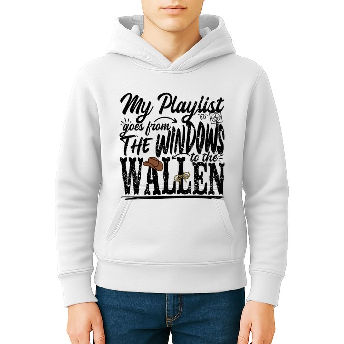 My Playlist Goes From The Windows To The Kids Hoodie